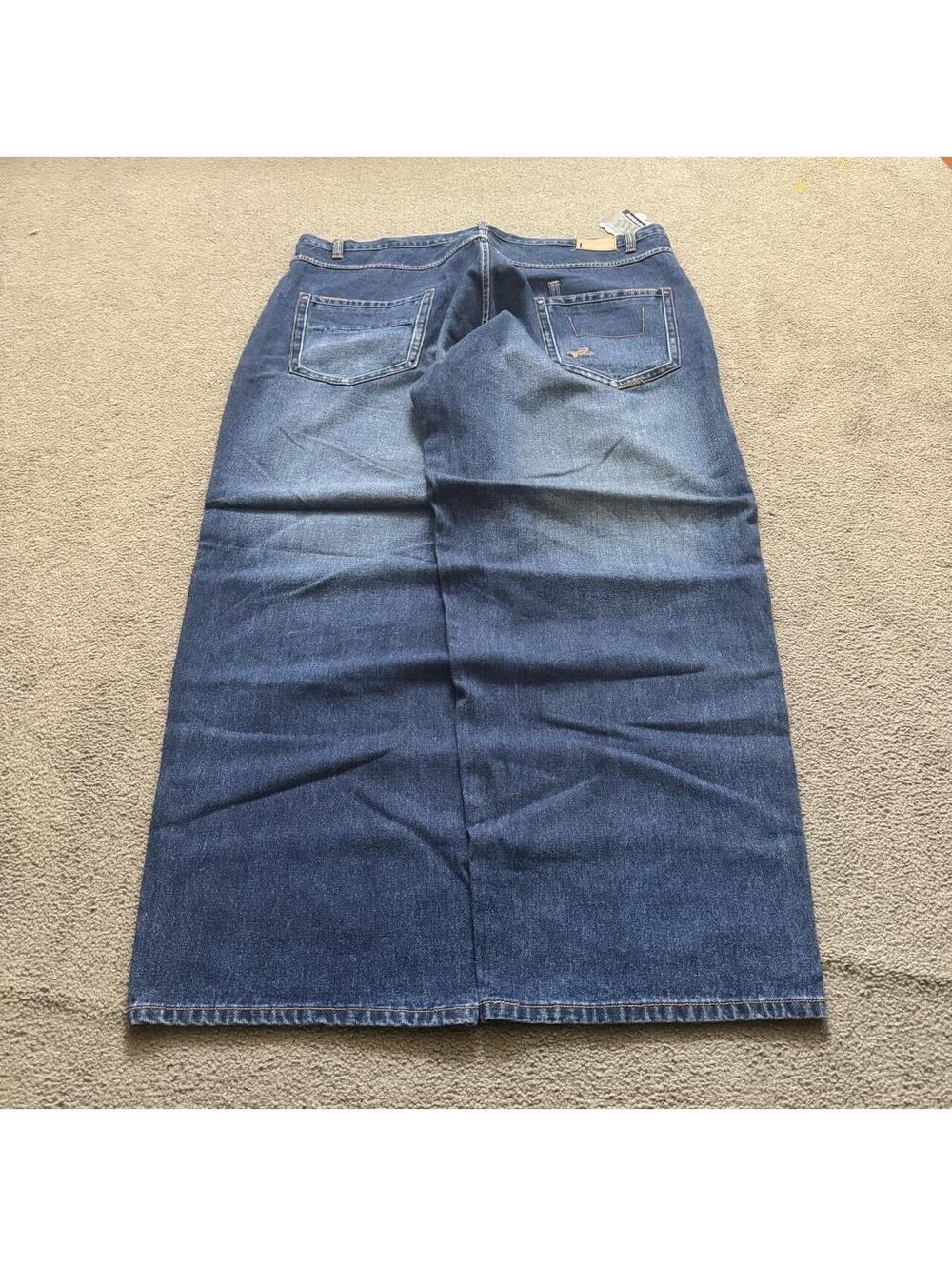 Vintage Y2K Deadstock Insanely Baggy Faded Rocawear Jeans with a sick design